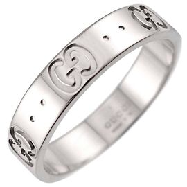 Bague Band Gucci Icon #11 en Or Blanc 18K