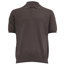 Polo in maglia Louis Vuitton in cotone marrone