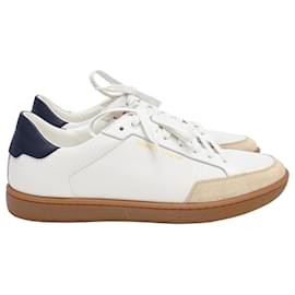 Saint Laurent Court Classic SL/10 Sneaker aus weißem Leder