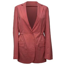 Theory Blazer mit Kordzug aus rosa Wolle