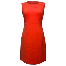 Diane von Furstenberg Reona Two Tangerine Etuikleid aus orangefarbenem Polyester