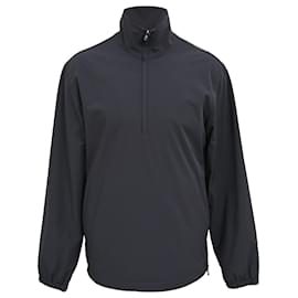 Theory Anorak Jacke aus schwarzem Nylon