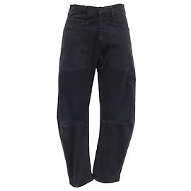 Vaqueros Shon Barrel-Leg Nili Lotan en algodón negro