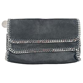 Stella Mc Cartney Stella Mccartney Falabella Clutch Bag in Black Shaggy Deer