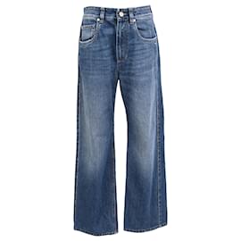 Vaqueros Wide-Leg Monili Brunello Cucinelli en algodón azul