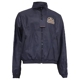 Louis Vuitton Monogram Wendbare Bomberjacke aus dunkelblauem Leder