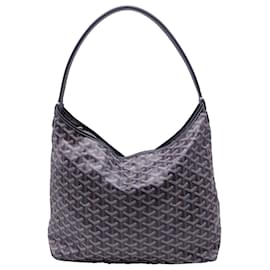 Borsa hobo Goyard Boheme in tela rivestita blu navy