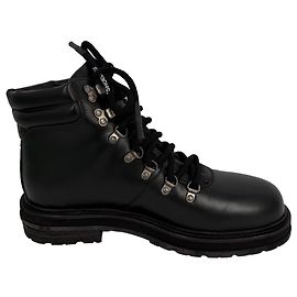 Off White Botas de senderismo Off-White en cuero negro