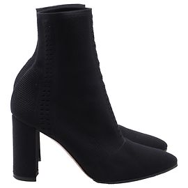 Botas de punto elástico Gianvito Rossi en lona de nailon negra