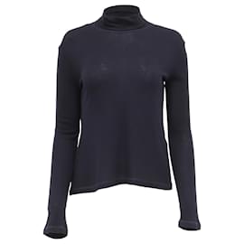 Totême Rollkragenpullover aus Viskose in Navy Blue
