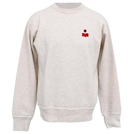 Isabel Marant Logo Sweatshirt aus Baumwolle in Ivory White