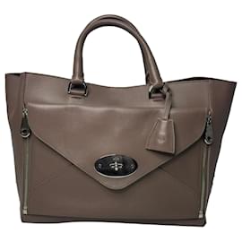 Borsa Mulberry Willow Tote in pelle marrone