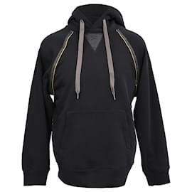 Theory Kapuzenpullover aus schwarzer Baumwolle
