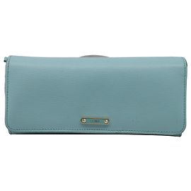 Portafoglio Continental Fendi 2014 in pelle azzurra