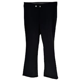 Pantaloni a zampa Bogner in poliestere nero