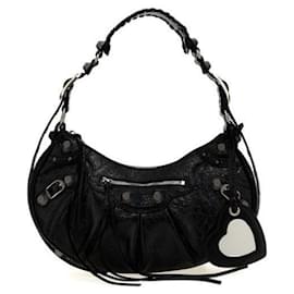 Borsa a tracolla Le Cagole Small Decorazione Silver Vintage - Balenciaga