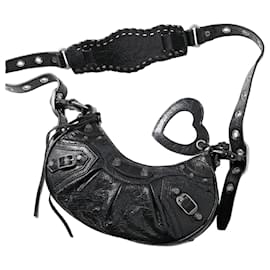 Borsa a tracolla Le Cagole XS con dettagli in argento vintage - Balenciaga