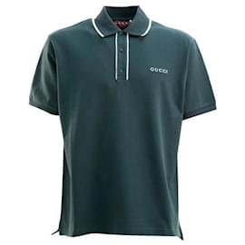 Besticktes Polohemd aus Baumwoll-Piqué - Gucci