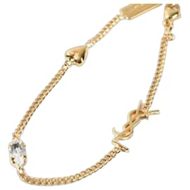 Bracciale Saint Laurent con ciondolo a cuore oro