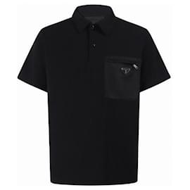 Stretch-Baumwoll-Poloshirt mit Rynylon-Details - Prada