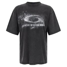 Washed Crayon Loop T-Shirt - Balenciaga