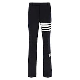Thom Browne Pantaloni Chino in Twill di Cotone