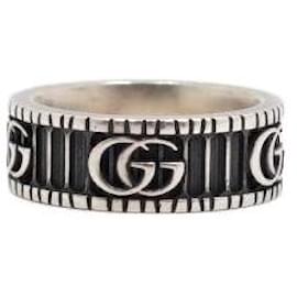 Marmont breiter Ring in Silber mit GG-Logo - Gucci