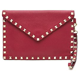 Rockstud Envelope Clutch Rot - Valentino
