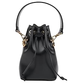 Fendi Mini Borsa a Secchiello Tote Montrezzo in Pelle Nera