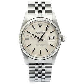Rolex Orologio vintage da uomo Datejust Pie Pan in acciaio