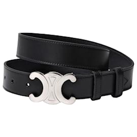 Cintura Large Triomphe in pelle di vitello vintage - Céline