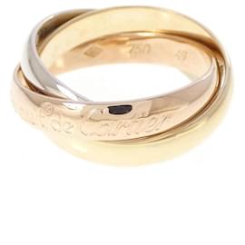 Cartier Trinity Ring aus Weißgold Gelbgold und Roségold 18K