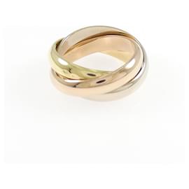 Cartier Trinity Ring aus 18K Rosa Weiß und Gelbgold
