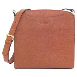 Borsa a tracolla Loewe in pelle marrone