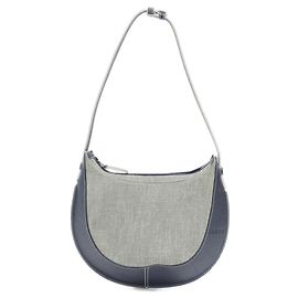 Borsa a tracolla Loewe Blu Navy e Grigio Pelle e Tela