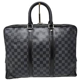 Borsa con manico Louis Vuitton Damier Graphite Nero/Grigio
