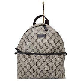 Zaino Gucci GG Supreme Monogram Margaux in pelle di vitello per bambini Beige/Brown