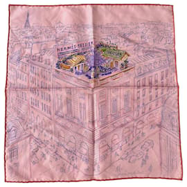 Pañuelo de seda Hermès "Un Jardin sur le Toit"