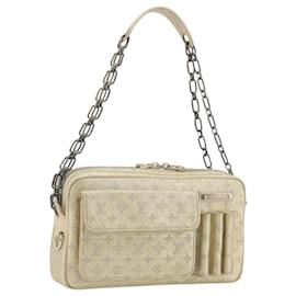 LOUIS VUITTON Monogram Shine McKenna Shoulder Bag Gold M92363 LV Auth 195998V