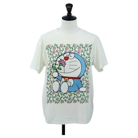 Camiseta GUCCI Colaboración Fujiko Pro Algodón XS Blanco Auth 195116M