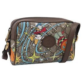 Borsa a tracolla GUCCI GG Supreme Disney Donald PVC Beige 648124 Auth BA14784SAM