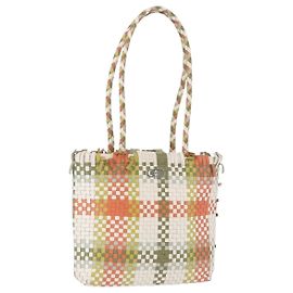 Borsa Tote Salvatore Ferragamo Gancini in pelle multicolore argento Auth 198515A