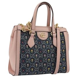 Borsa GUCCI GG Marmont Ofidia Denim 2way Blue 547551 Auth BA14795M