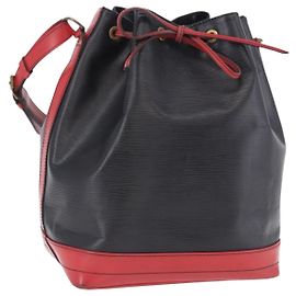 LOUIS VUITTON Borsa a tracolla Epi Noe Bicolore Nero Rosso M44017 LV Auth ka5742