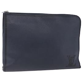 LOUIS VUITTON Borsa Pochette Jules GM Pelle Taurillon Navy M68235 Auth 196665A