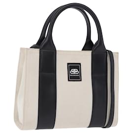 Borsa a mano BALENCIAGA Trade XS Canvas 2way Beige Silver 620882 Auth 198734A - Balenciaga