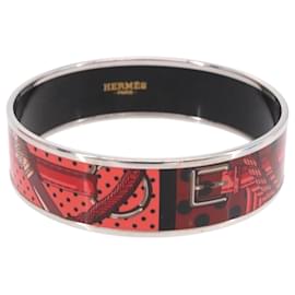 HERMES Emilel GM Bracciale metallo Rosso Auth 198833M - Hermès