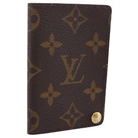LOUIS VUITTON Monogram Porto Cartes Crdit Pression Card Case M60937 Auth BA15240