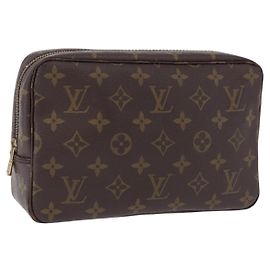 LOUIS VUITTON Monogram Trousse Toilette 23 Clutch Bag M47524 LV Auth 198298V