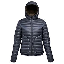 Herno Navy Blue / Brown Reversible Zip Front Lightweight Puffer Jacket